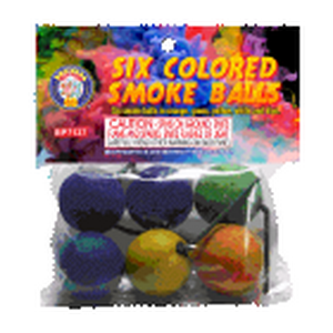 Six Colored Smoke Balls